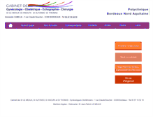 Tablet Screenshot of gyneco-bordeaux.com